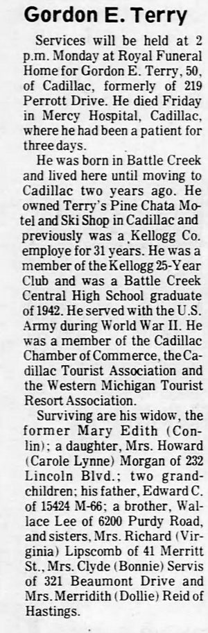 Pine Chata Motel (Pine Chata Family Resort) - Sep 22 1974 Former Owner Passes Away (newer photo)